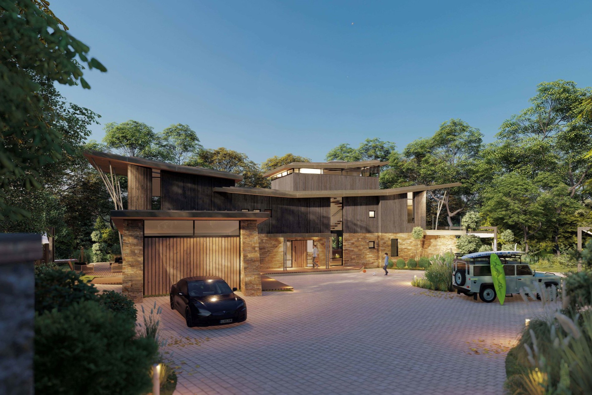 New home in Poughill LIMELIGHT - Bazeley Architecture