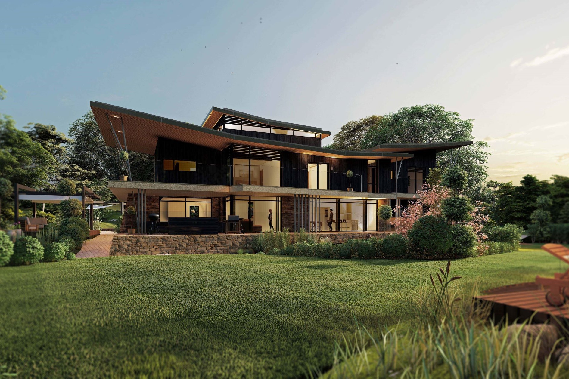 New home in Poughill LIMELIGHT - Bazeley Architecture